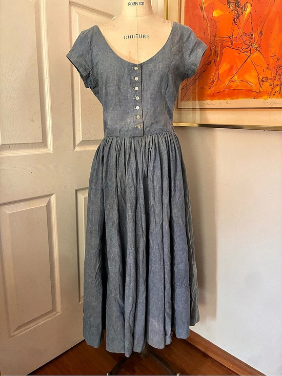Ralph Lauren Dresses & Skirts - Ralph Lauren Women's Blue Midi Dress Size 10